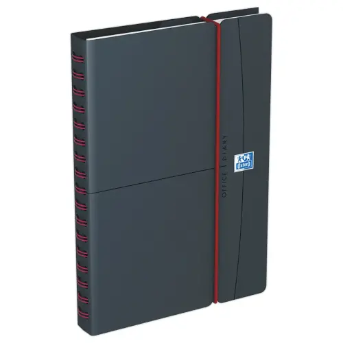Agenda semainier Office - 15x21cm - Anthracite - Janvier à décembre - OXFORD