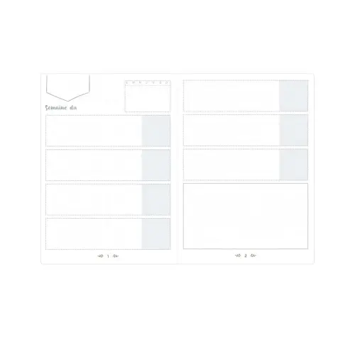 Agenda perpétuel Life - 15x21cm - Rose - QUO VADIS