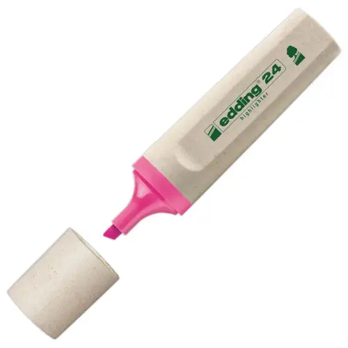 4 Surligneurs  pointe large - ECOLINE E24 - EDDING 