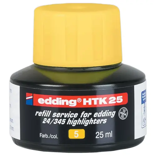 Recharge surligneur EDDING - Ecoline E24 - Jaune 