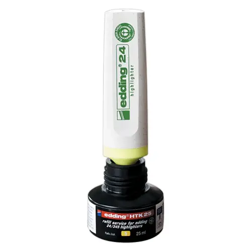 Recharge surligneur EDDING - Ecoline E24 - Jaune 