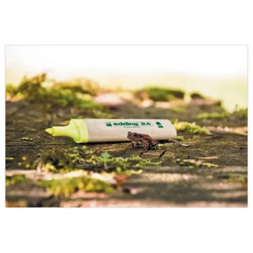 Surligneur pointe large - ECOLINE E24 - jaune - EDDING 