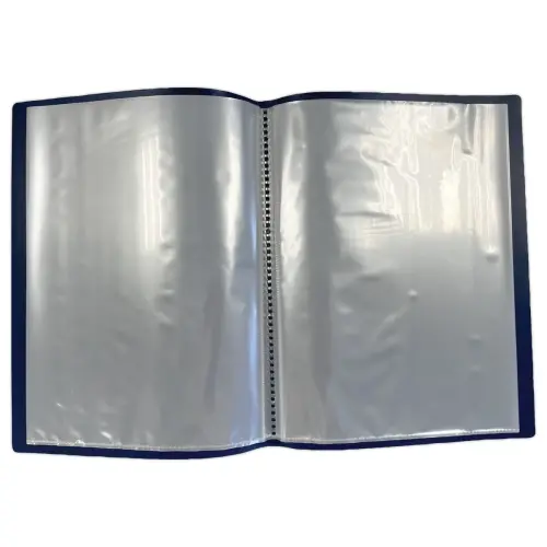 Prot&egrave;ge-documents - A4 - 30 poches - bleu fonc&eacute; - FIDUCIAL 