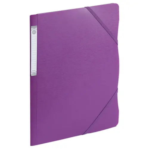 Chemise 3 rabats &agrave; &eacute;lastiques - polypropyl&egrave;ne  5/10e violet - FIDUCIAL 