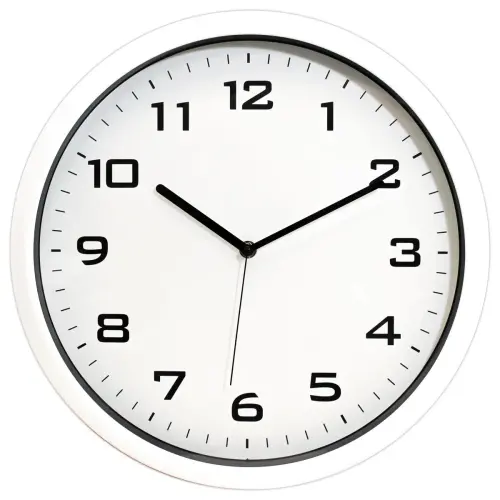 Horloge Quartz 38 cm silencieuse FIDUCIAL blanc