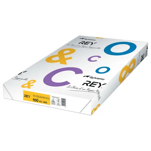 Ramette de 500 feuilles de papier blanc - A3 - 100G - TEXT AND GRAPHICS