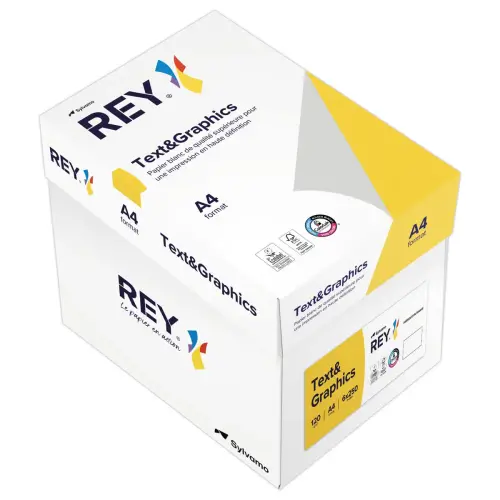Ramette de 250 feuilles de papier blanc TEXT AND GRAPHICS - A4 - 120G - REY