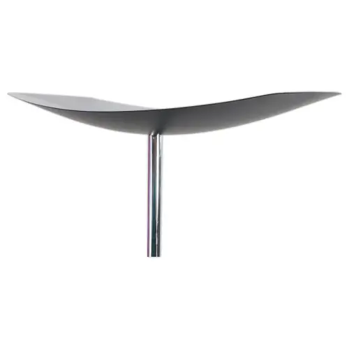 Lampadaire droit LED 30W chrom&eacute;, avec variateur noir 