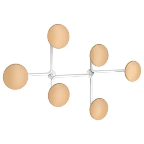 Patère à fixer blanc