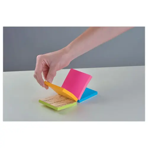 Bloc cube Super Sticky - 4 Couleurs Easy Select -76x76mm - POST IT 