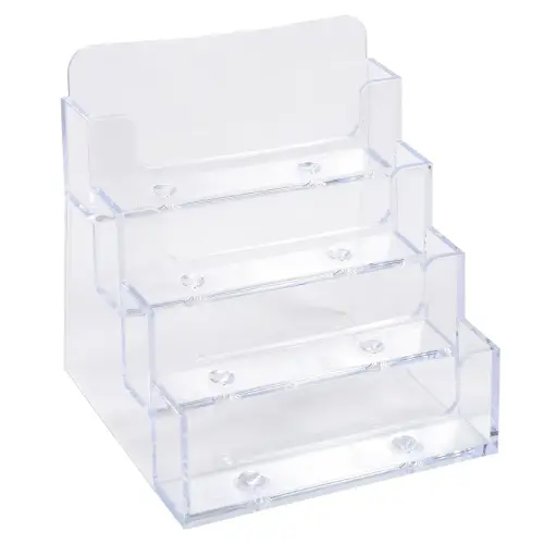 Distributeur de cartes de visite - 4 compartiments - Exacompta