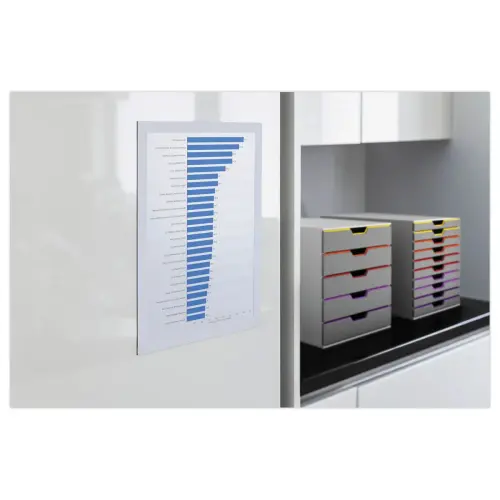 2 Cadres d'affichages adhésifs Duraframe - A4 - Blanc - DURABLE