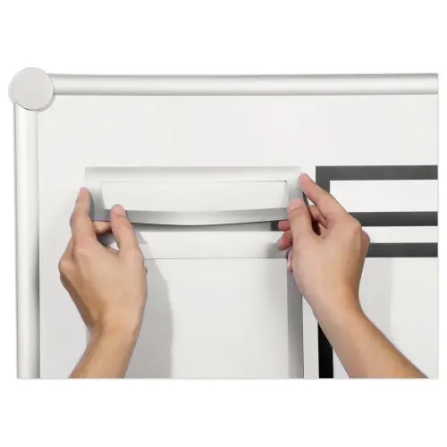 5 Porte-noms magnétiques Duraframe Magnetic Top - A4 portrait - Argent - DURABLE