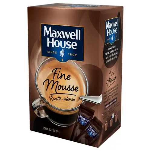 100 Sticks de café soluble Fine Mousse - Maxwell House