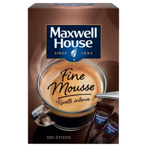100 Sticks de café soluble Fine Mousse - Maxwell House