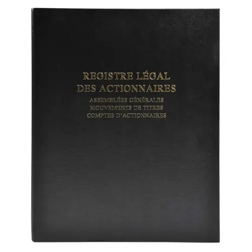 Registre des actionnaires pour SA et SAS 