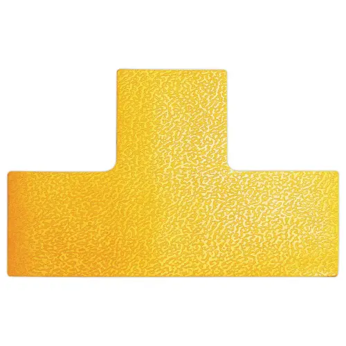 10 Adh&eacute;sifs marquage au sol forme "T" - Antid&eacute;rapant - 100 x 150 mm - DURABLE 