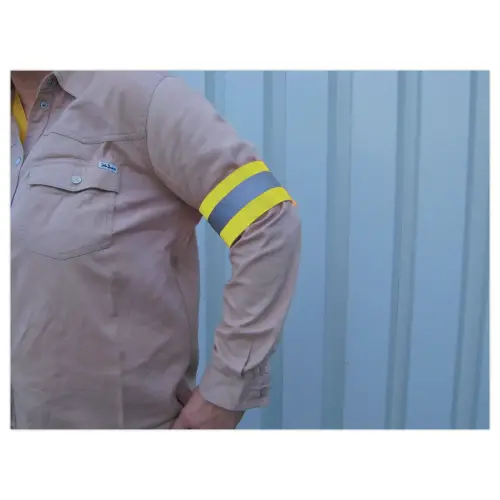 Brassard de sécurité - Rétroréfléchissant - Jaune fluo - Viso