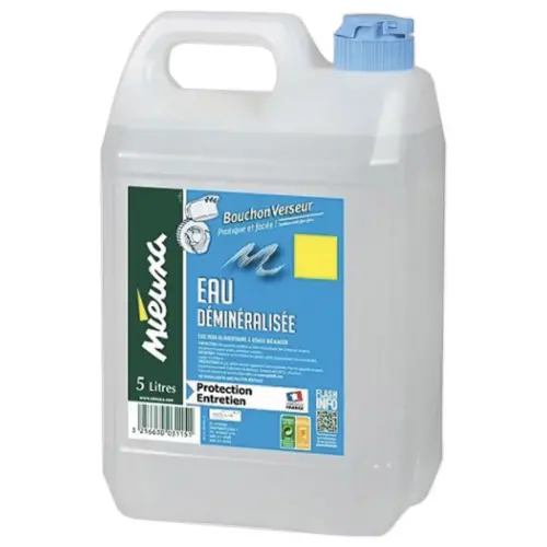Bidon de 5 litres d'eau déminéralisée