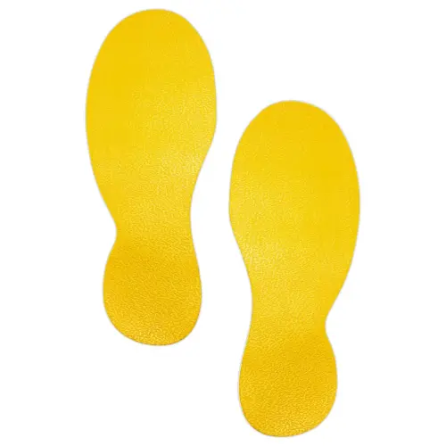 5 Adhésifs de marquage au sol 'Paire de pieds' - Antidérapant - DURABLE