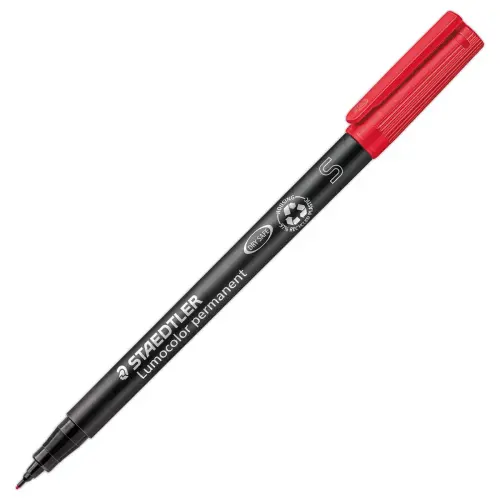 Feutre de rétroprojection permanent Lumocolor - 0,4mm - rouge - STAEDTLER