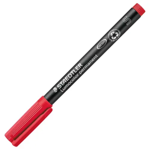 Feutre de rétroprojection permanent Lumocolor - 0,4mm - rouge - STAEDTLER