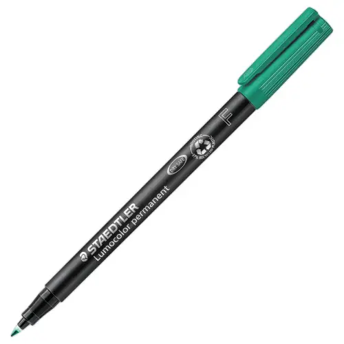 Feutre permanent universel Lumocolor - 0.6 mm - Vert - STAEDTLER 