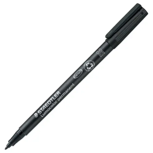 Feutre de rétroprojection Lumocolor - Pointe 1 mm - Noir - STAEDTLER