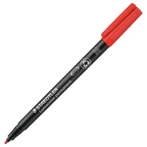 Feutre de rétroprojection permanent Lumocolor - 1mm - Rouge - STAEDTLER