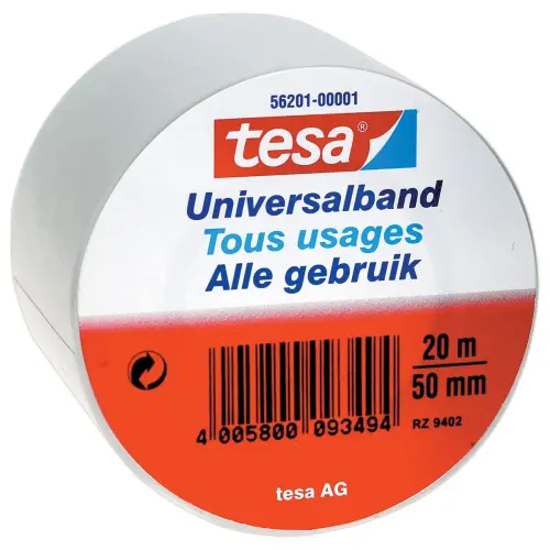 Rouleau d’adhésif pour réparation de câbles – 20 m x 50 mm – Blanc - Tesa