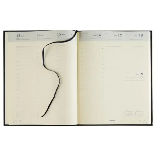 Agenda semainier Concorde - 21x27cm - Noir - Janvier à décembre - BREPOLS