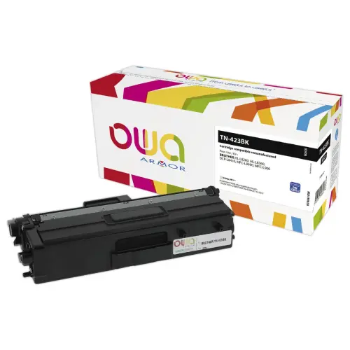 Toner éq. BROTHER TN-423BK - Haute capacité - Noir - OWA