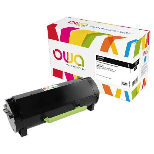 Toner éq. LEXMARK 51B2000 - Noir - OWA