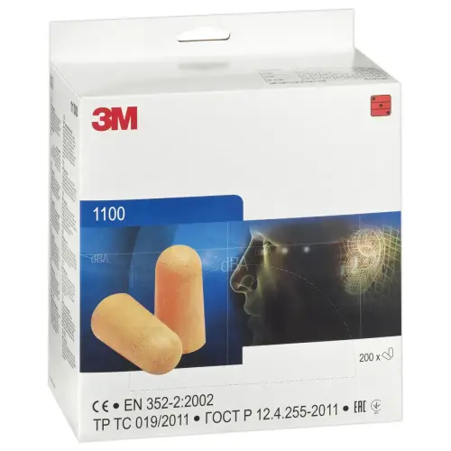 200 paires de bouchons d'oreilles mousse - Att&eacute;nuation de 37 dB - 3M 