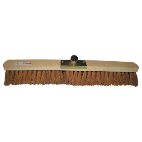 Brosse balai en coco avec douille en fer - Pour manche 28 mm - 60 cm