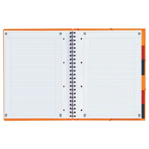 Cahier spirale A4+ Organiserbook - Ligné - 80g - Oxford