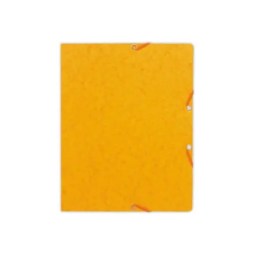 10 Chemises &agrave; &eacute;lastiques sans rabats - carte 360g - jaune - EXACOMPTA 