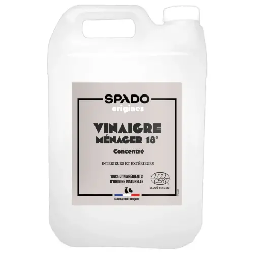 Vinaigre blanc liquide ultra concentré 18° - 5L - GLOSS