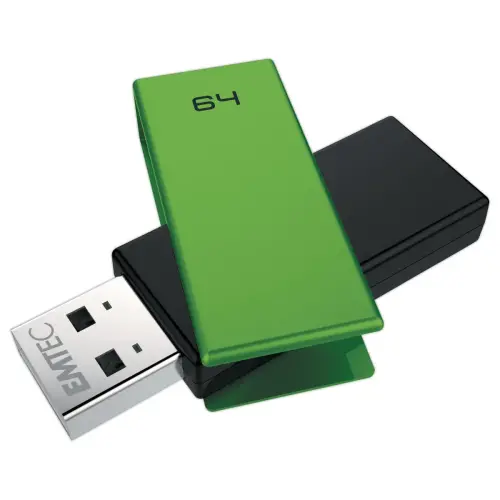 Cl&eacute; USB 2.0 ECO C350 - 64Go - Vert - Emtec 