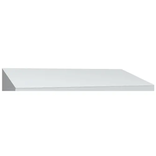 Coiffe inclinée pour vestiaire L.120cm, coloris gris