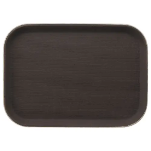 Plateau de service rectangulaire - 35 x 25 cm - Marron