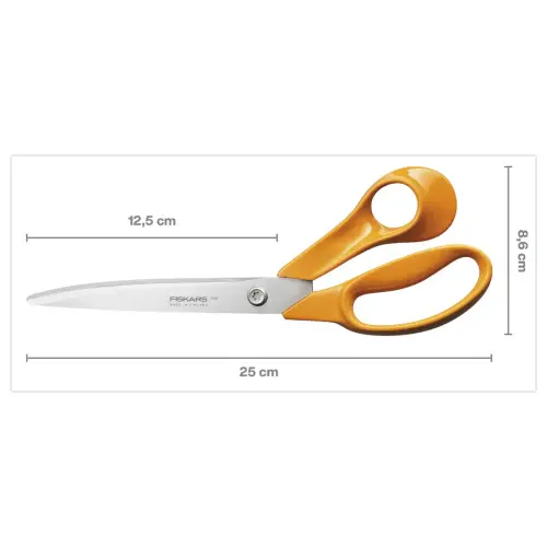 Paire de ciseaux FISKARS Classic professionnels- 25 cm, droitiers