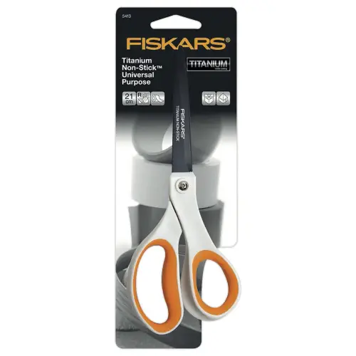 Paire de ciseaux FISKARS Titanium Non Stick - 21 cm, droitiers 