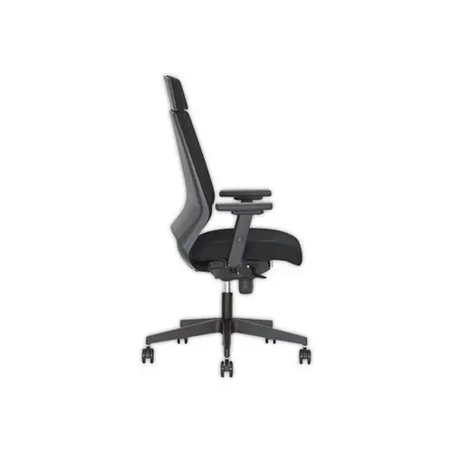 Fauteuil de bureau tapiss&eacute; Kenari avec accotoirs 2D - Mont&eacute; 