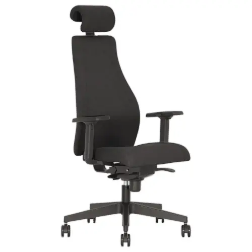 Siège de bureau synchrone Viden - Tissu - Noir