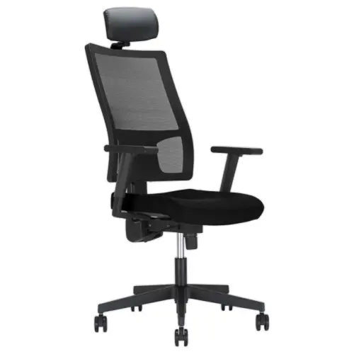 Siège de bureau synchrone Taktik - Monté - Avec accotoirs et têtière