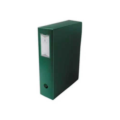 Bo&icirc;te de classement  en polypropyl&egrave;ne opaque- Dos 8 cm - vert - FIDUCIAL 