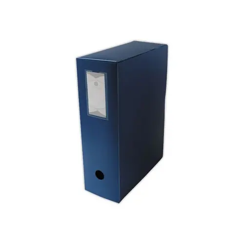 Bo&icirc;te de classement  en polypropyl&egrave;ne - Dos 10 cm - bleu - FIDUCIAL 