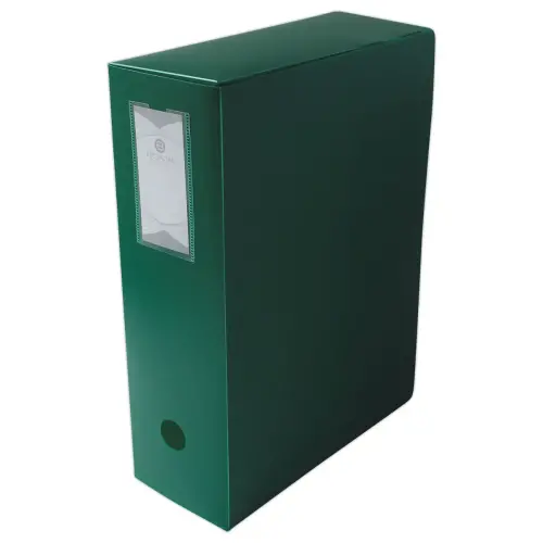 Boîte de classement en polypropylène opaque- Dos 10 cm - vert - FIDUCIAL