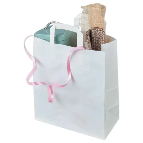 250 Sacs kraft blanc fond 170 x 260 x H 250 mm OK contact alim